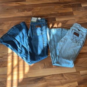 NWT lot of 2 Wrangler trumpet super flare jeans size 30/31 (fit the same)